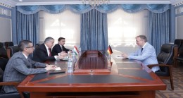 Dışişleri Bakanı, görevinin tamamlanması münasebetiyle Almanya Büyükelçisini kabul etti