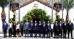Cumhurbaşkanı Ersin Tatar, ATİB Başkanı ve beraberindeki heyeti kabul etti