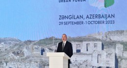 İlham Aliyev Zengilan’da 2. Ulusal Şehir Planlama Forumu’na katıldı