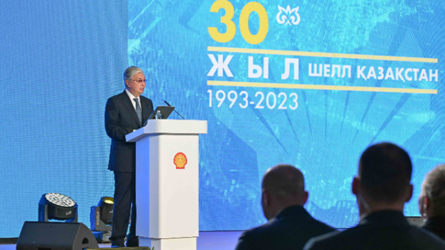 The Head of State attended the ceremony to mark the 30-th anniversary of Shell in Kazakhstan