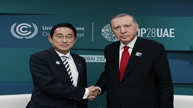 Cumhurbaşkanı Erdoğan, Japonya Başbakanı Fumio ile görüştü