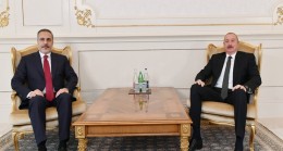 İlham Aliyev, Türkiye Dışişleri Bakanını kabul etti