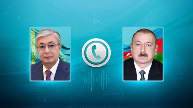 Мемлекет басшысы Қасым-Жомарт Тоқаев Әзербайжан Президенті Ильхам Әлиевпен телефон арқылы сөйлесті
