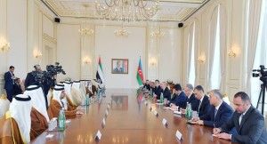 Azerbaycan ve Birleşik Arap Emirlikleri cumhurbaşkanları toplantısı yapıldı