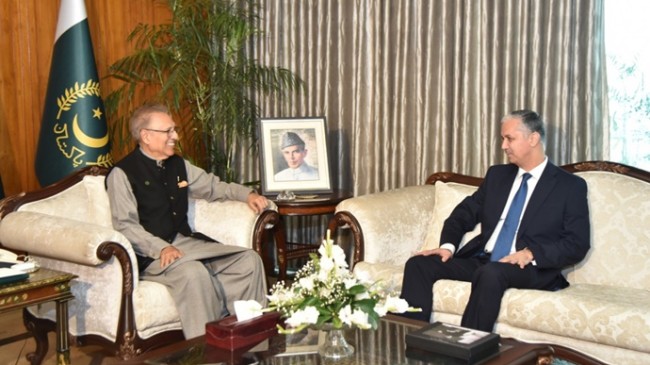 Pakistan Cumhurbaşkanı ile görüşme