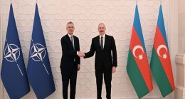 İlham Aliyev, NATO Genel Sekreteri Jens Stoltenberg ile baş başa görüştü