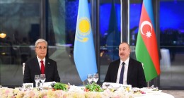 İlham Aliyev adına Kazakistan Cumhuriyeti Cumhurbaşkanı Kasım-Jomart Tokayev onuruna devlet ziyafeti düzenlendi