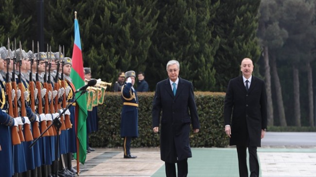 Kazakistan Cumhurbaşkanı Kasım-Jomart Tokayev’i resmi karşılama töreni düzenlendi
