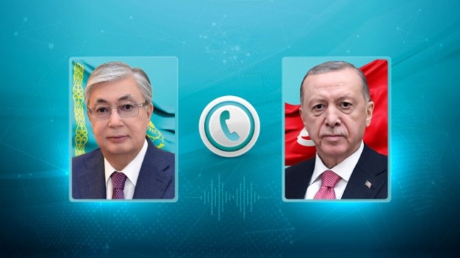 Kassym-Jomart Tokayev, Türkiye Cumhurbaşkanı Recep Tayyip Erdoğan ile telefon görüşmesi yaptı