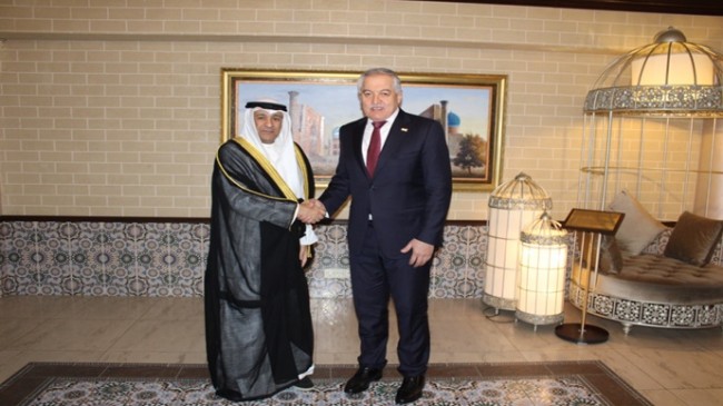 Tacikistan Cumhuriyeti Dışişleri Bakanı’nın Körfez Arap Ülkeleri İşbirliği Konseyi Genel Sekreteri ile görüşmesi